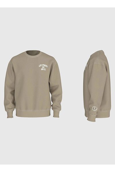 Levi's Beige Men's Cycling Standard Printed Sweatshirt A2826-0024