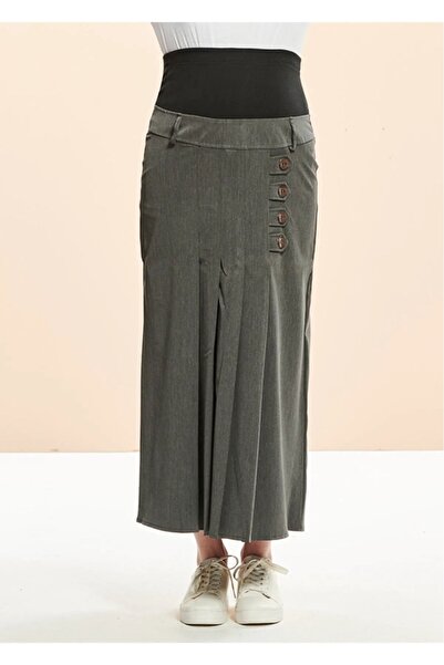 Even Fashion Hamile Giyim تنورة قماشية للحوامل مقاس كبير