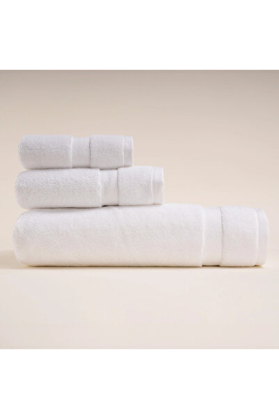 Penelope Noa Series - 100% Cotton White Towel, 50X90 cm