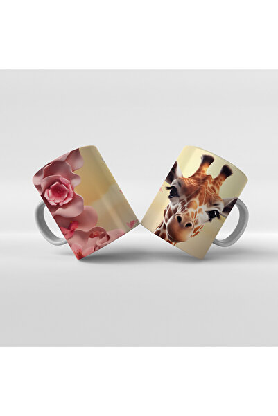 Rengineshop كوب بطبعة زرافة - 23