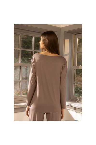 Penelope Γυναικείο μακρυμάνικο μπλουζάκι Mink - XL Baily Collection