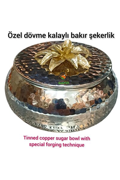 SAFİR ÇAY KAZANLARI Özel Dövme Kalaylı Bakır Şekerlik Bakır Şekerdanlık Bakır...