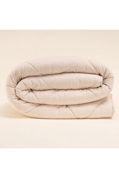 Penelope Single Microfiber Cream Pillow and Quilt Set - Colors in Comfort
