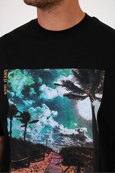 Rodi Hawaii Printed Men's T-shirt - Crew Neck 7021