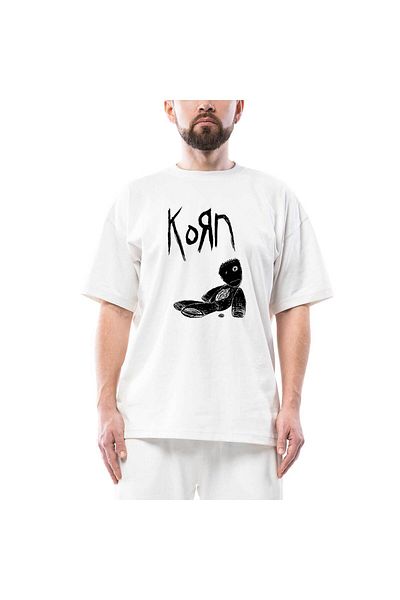 Z zepplin Λευκό μπλουζάκι Korn Doll Oversize