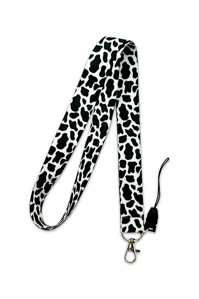 PABALAS Black and White Dalmatian Pattern Neck Lanyard Strap Name Badge Holder-Phone Strap