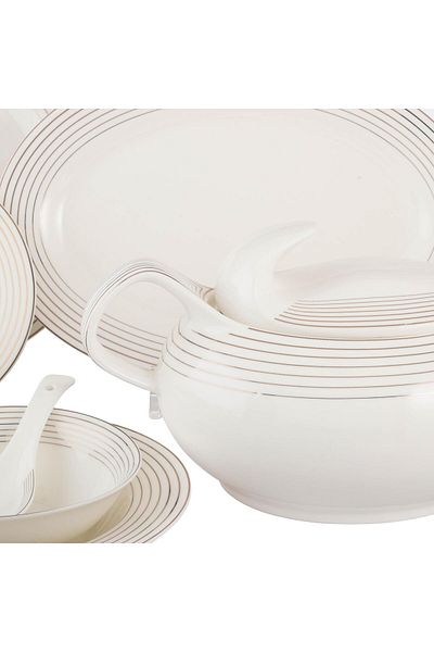 Dania Porcelain dining set, 75 pieces, serves 12 people