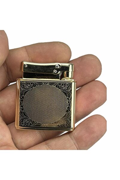 Cantayurdu Retro Benzinli Çakmak Muhtar Çakmağı Altın