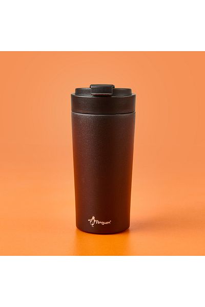 Penguen Mug Thermos - Black - 380 ml