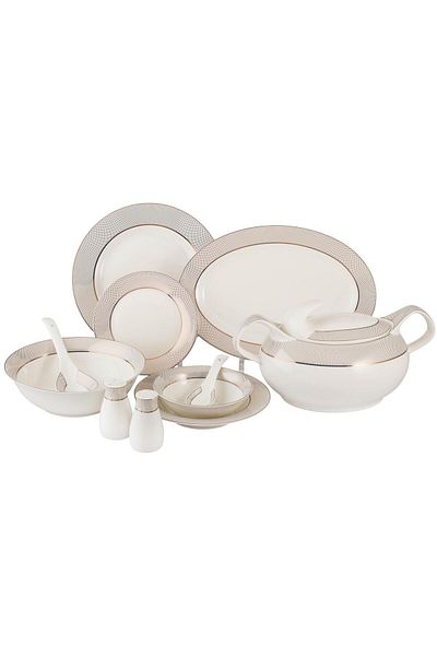 Dania Porcelain dining set, 75 pieces, serves 12 people