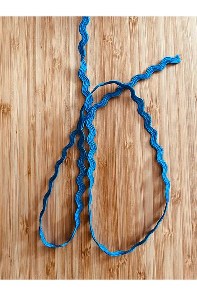 Öztürk Water Stone, Decorative Strip. 1cm X 5 Meters. Petrol Blue.