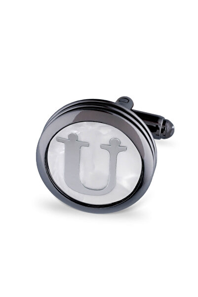 Hatemoğlu Ü Harfli Yuvarlak Tekli Kol Düğmesi