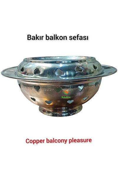 SAFİR ÇAY KAZANLARI Copper Teapot Balcony Sefasi - Set with Tin and Teapot