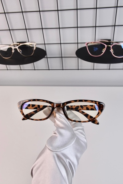 LOOKUP Blue Optical Glasses - Light Protection, Glass Changeable + Case + Cloth Gift Vintage