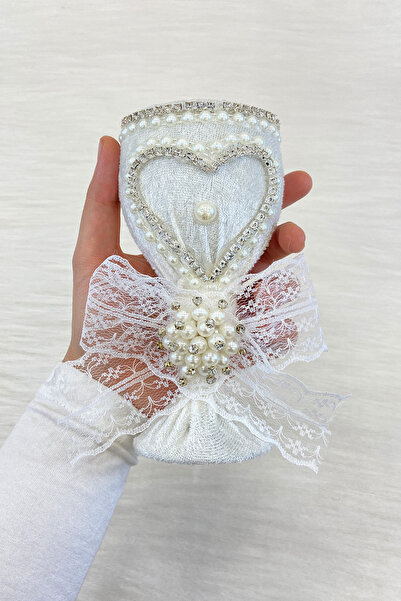 ZEYMERADE Beyaz Düğün Nikah Takı İçin İğnelik, Kına Gecesi Gelin Damat Söz Ni...