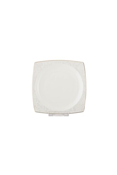 Dania A set of square porcelain dessert plates, 6 pieces