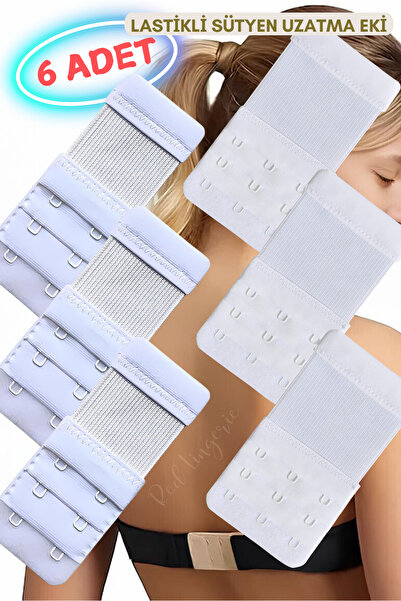 red iç giyim 6 τεμάχια Ελαστικό Εξάρτημα Επέκτασης Σουτιέν (Agraf) (3 τεμάχια...