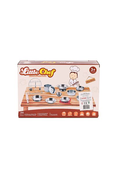 NillyToys 668-C1 Little Chef Metal Pot Set -Toysan Toy