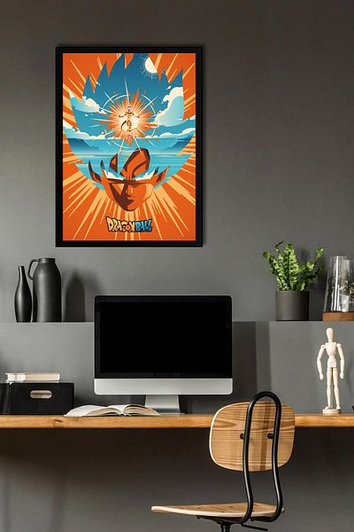 Saturn Pictură înrămată Dragon Ball - Poster Manga Anime