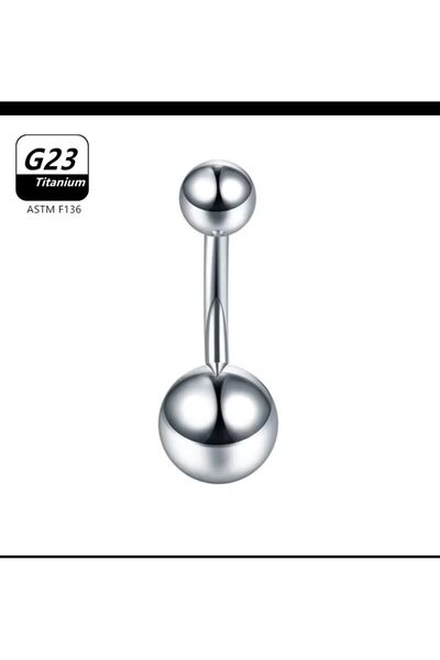 Arescollection g23 titanium ( titanyum ) klasik basıc göbek piercingi
