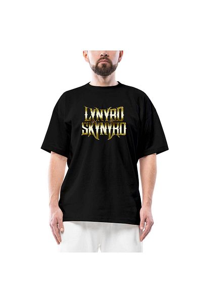 Z zepplin Μαύρο μπλουζάκι Lynyrd Skynyrd Oversize
