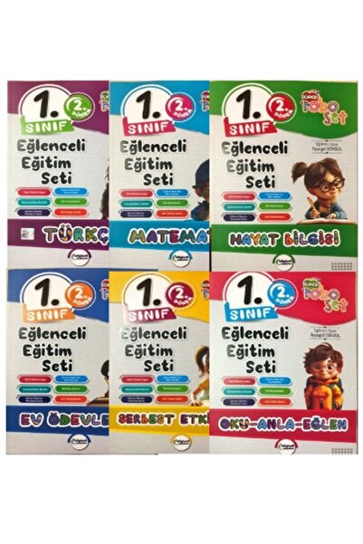 Açı Yayınları 1 Sınıf Roboset  2 Dönem  Eğlenceli Eğitim Seti  Bilgiseli Yayı...