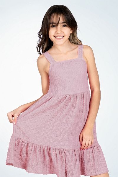 Kyron Girl's Wrapped Fabric Dress / Different Color Options