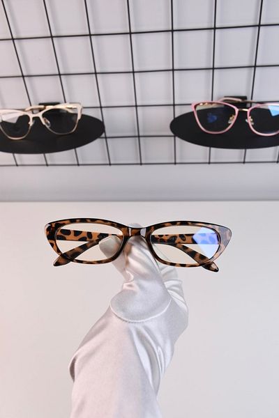 LOOKUP Blue Optical Glasses - Light Protection, Glass Changeable + Case + Cloth Gift Vintage