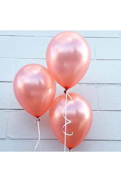 Parti Dükkanım Dark Rose Gold Balloon Metallic 15 Pieces