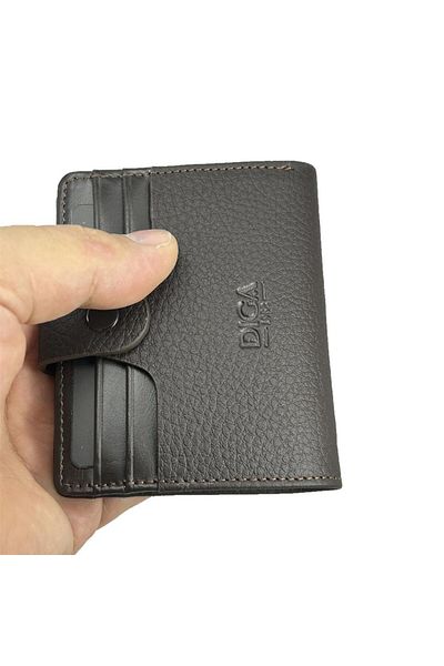 DİGA Diga 101 - Genuine Leather Brown Card Holder Wallet