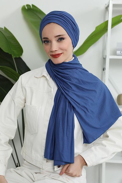 Aisha's Design Gathered Combed Cotton Bonnet,b-1