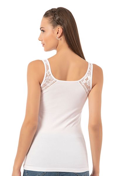 ÖZKAN underwear حذاء نسائي من Özkan 25520 مصنوع من القطن المرن المريح ومزين بالدانتيل وحزام سميك من القطن