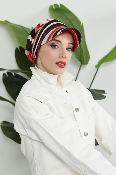 Aisha's Design قبعة من القطن الممشط - بونيه، B-73YD