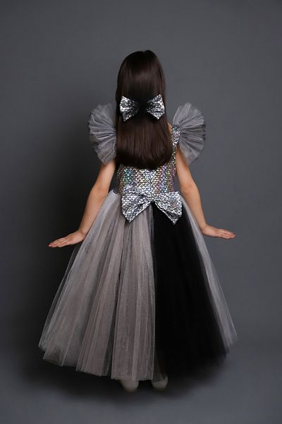 Bambi Kids Mermaid Costume with Shiny Ruffles - Girls' Evening Dress