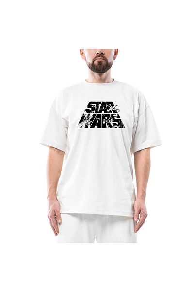 Z zepplin Λογότυπο Star Wars 3 Υπερμεγέθη λευκό μπλουζάκι