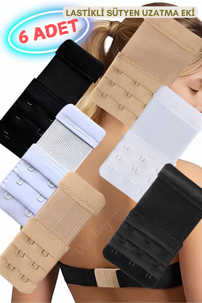 red iç giyim 6 buc. Extensie sutien cu anvelope (Agraf) (3 bucăți anvelope 2x...