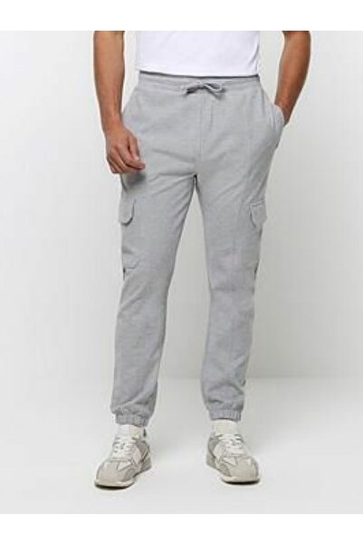 THE WHITE Pantaloni de sport sezonieri pentru bărbați, gri Cargo Pocket, cu p...