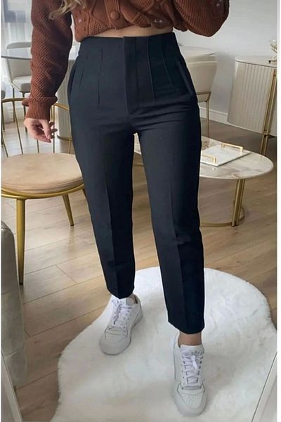 PALAZZO Pantaloni din stofă cu picior drept model Zr Dart