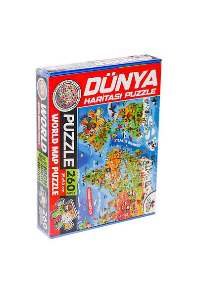 NillyToys 7375 Model World Culture Map Puzzle - Totteriq