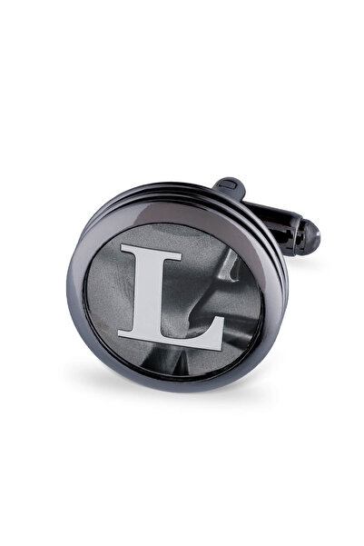 Hatemoğlu L Harfli Yuvarlak Tekli Kol Düğmesi