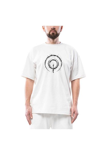 Z zepplin Λευκό μπλουζάκι με σύμβολο Fate Zero Archer Oversize