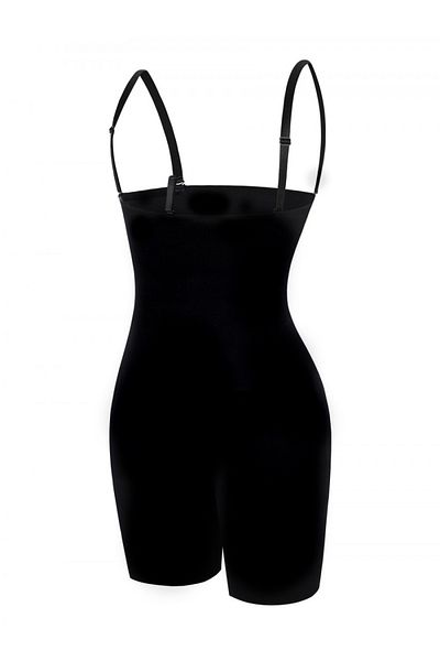MİSTİRİK Black Laser Cut - Detachable Straps Recovery Shorts