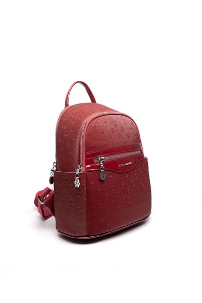 Silver Polo Silver & Polo Claret Red Sp1161 Women's Backpack