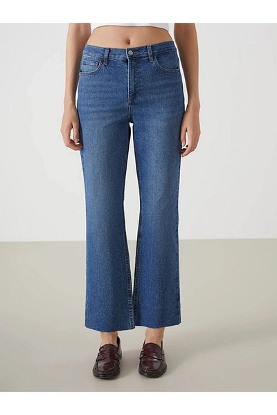 LC Waikiki Blugi LCW Indigo Mars Flare Pantaloni de jeans pentru femei