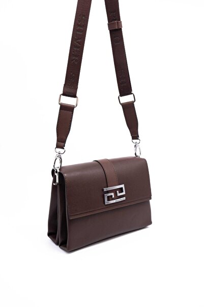 Silver Polo Silver & Polo Brown Sp1009 Women's Crossbody Bag
