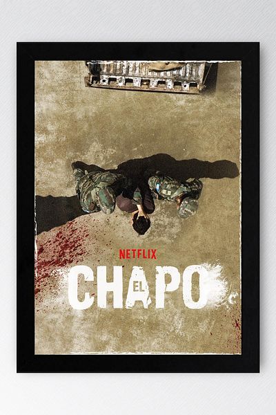 Saturn Pictură înrămată El Chapo - Pictură poster pentru afiș de serie
