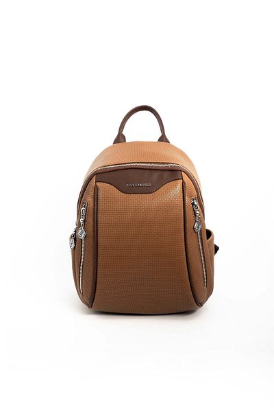 Silver Polo Γυναικείο σακίδιο πλάτης Silver & Polo Caramel - Brown SP906