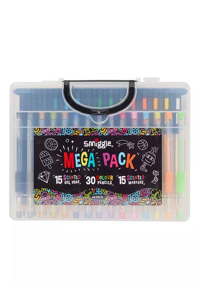 SMIGGLE Mega Pen Set with Special Bag of 60 Pieces