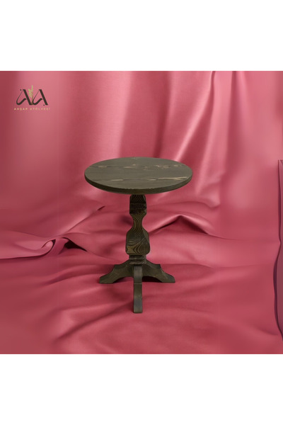 Ahlat Ağacı Ahşap Atölyesi Sehpa, Ayaklı Sehpa Kahverengi Ayaklı Zigon Ahşap ...