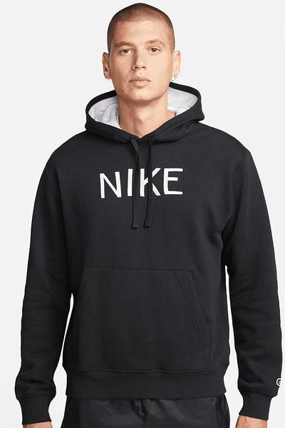Nike Мъжки спортен суитшърт с качулка в черно